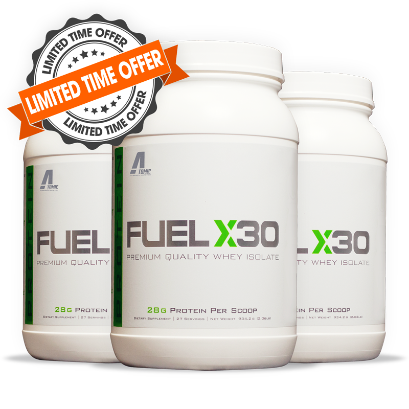 3 Pack of FUEL X30 Protein - 2 LBS