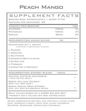 RESURRECTION Aminos + Fat Loss + Energy